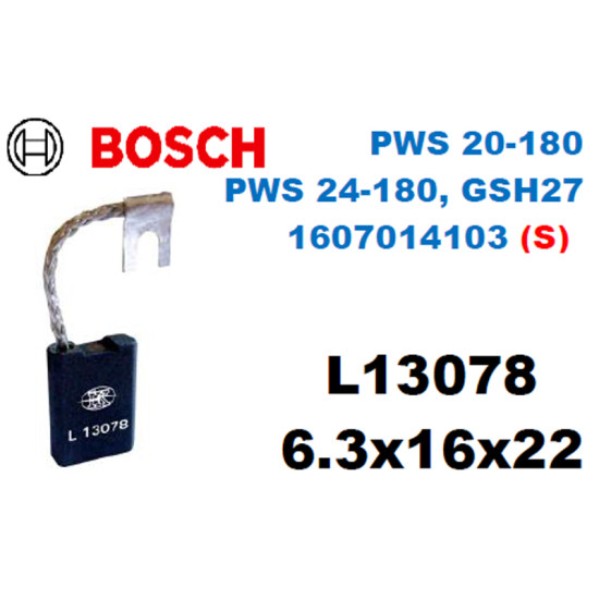 L13078 BOSCH TAŞ GSH 27, PWS 1321-1615,UBH B&D PAG 620 (SİGORTALI)