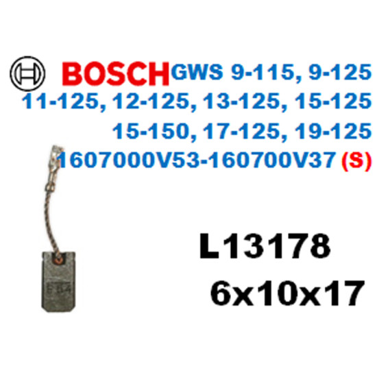 L13178 BOSCH Avuç Taşlama GWS 9-115 GWS 12-125 GWS 15-125 E64 (SİGORTALI)