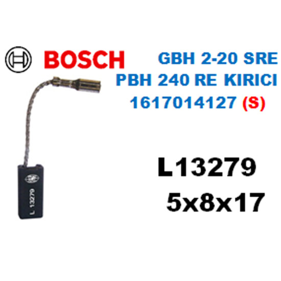 L13279 BOSCH GBH 2SE, GWS 9-125, PWS 5-115  SKILL Av Taş 9295 (SİGORTALI) KREMA MAKİNASI KARBON FIRÇA