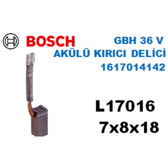 L17016 BOSCH 1617014142 AKÜLÜ KIRICI DELİCİ GBH 36 V-LI 11536VSR