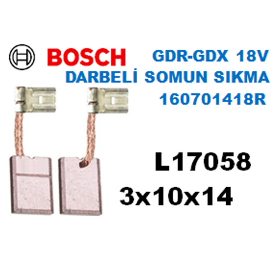 L17058 BOSCH DARBELİ SOMUN SIKMA GDR 18V, GDX 18V 160701418R