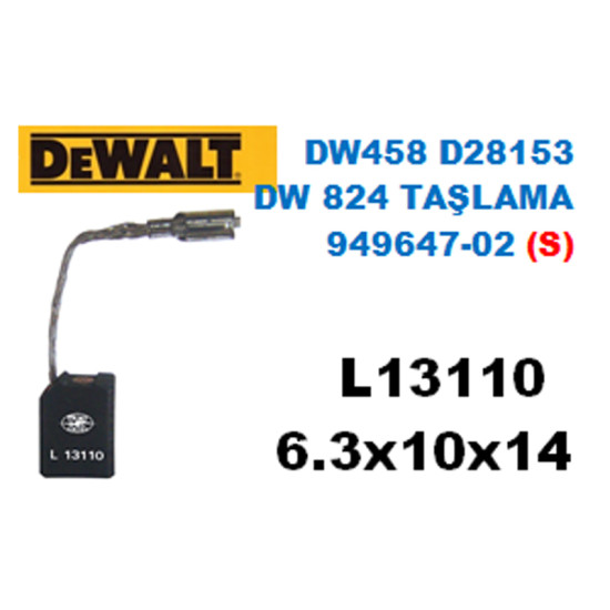 L13110 DEWALT Avuç Taş DW 456-458,823-826 D28153-D28157,D28187 (SİGORTALI)