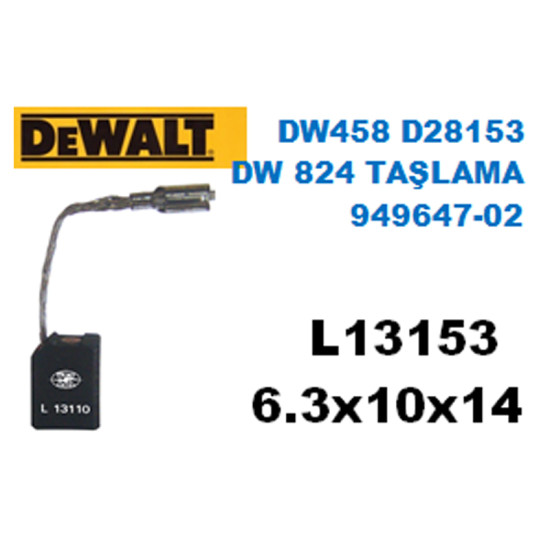 L13153 DEWALT Avuç Taş DW 456-458,823-826 D28153-D28157,D28187