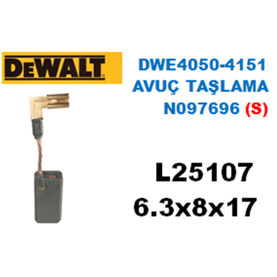 L25107 DEWALT DWE4050 DWE4110 AVUÇ TAŞLAMA (SİGORTALI)