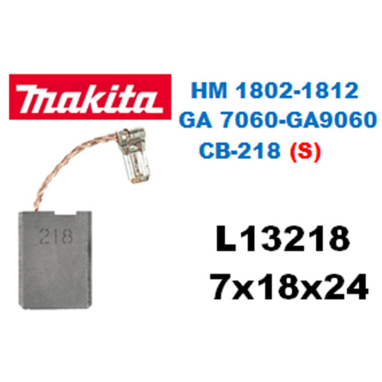 L13218 MAKITA KIRICI DELİCİ TAŞLAMA HM 1802-1812 GA 7060- GA 9060 CB-218 (SİGORTALI)