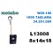 L13008 METABO TAŞLAMA W 20-180 W23-180 W25-230