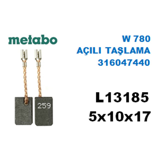 L13185 METABO 7-115 AVUÇ TAŞLAMA WÜRTH EWS 8-115