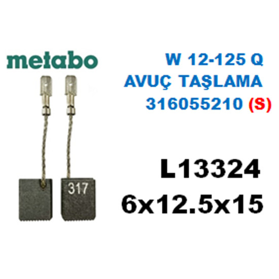 L13324 METABO W12-125 AVUÇ TAŞLAMA WA 12-125 (SİGORTALI)