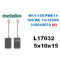 L17032 METABO 316046800 AÇILI TAŞLAMA W 8-115 /W 8-125 /9-125 /11-125 /14-125 (SİGORTALI)